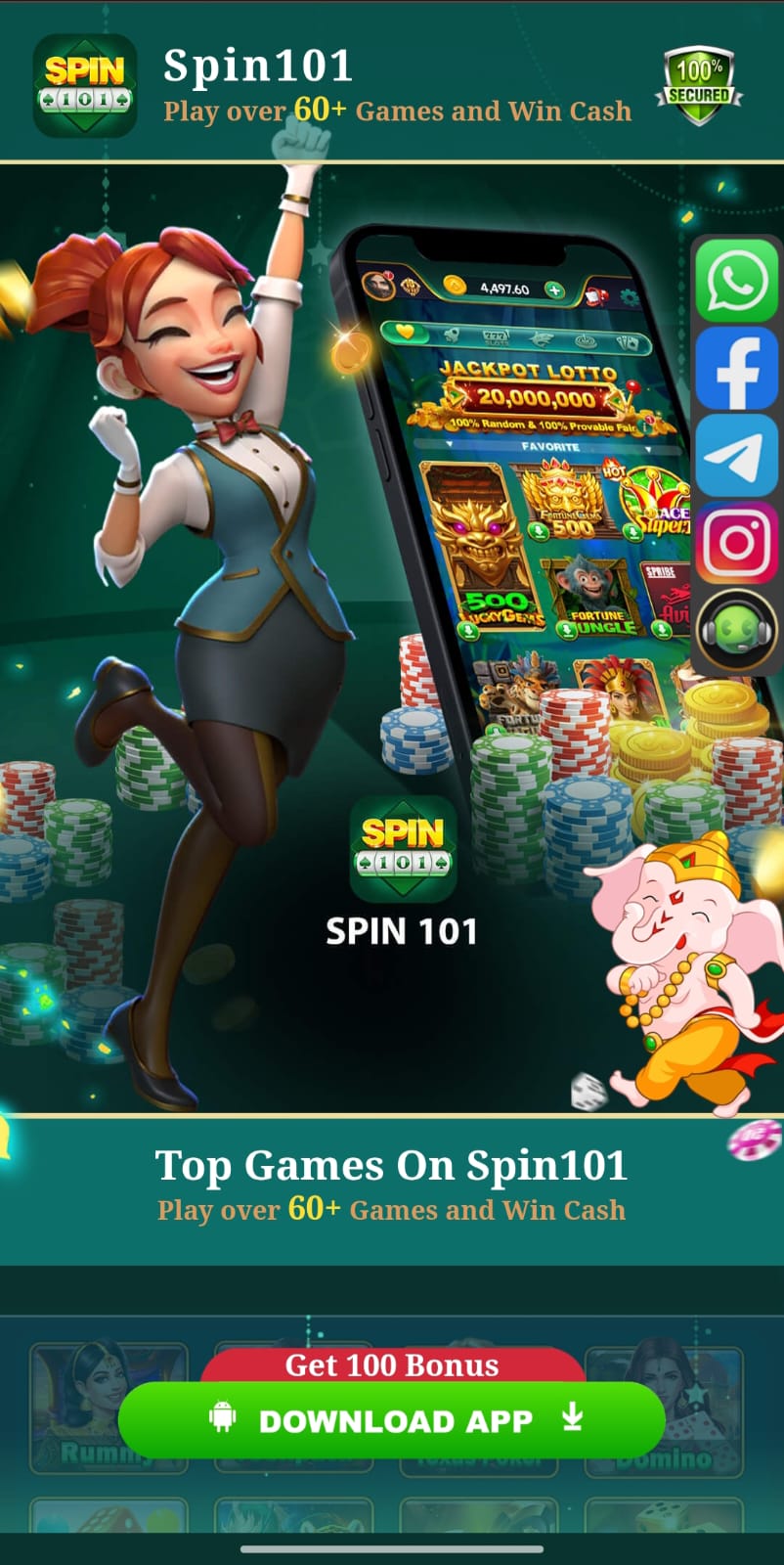 Spin 101 Download All New Yono